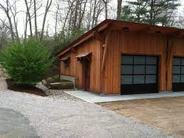 Timber Frame Garage West Kingston Ri Timber Frame Garage Rustic Houses Exterior Mountain Home Exterior