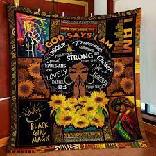 Download God Says I Am Black Woman Quilt Blanket Pn1147q Familywix