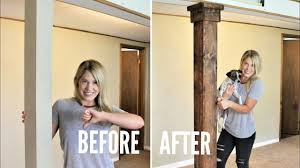 Therefore, we must usually find a way to make existing basement posts look attractive with our chosen decor. How To Wrap A Support Post Easy Diy Project Youtube