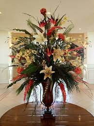 Our silk arrangements will add a lively touch to your home. Hotel Silk Arrangements Silk Floral In Hotel Lobby Silk Floral Arrangements Large Flower Arrangements Large Floral Arrangements Fall Flower Arrangements