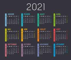 This calculator determines number of weeks between two given dates. Colorful Year 2021 Calendar With Weeks Numbers In French Language Royalty Free Cliparts Vectors And Stock Illustration Image 155079424