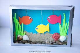 Cereal Box Aquarium The Best Ideas For Kids Recycled Crafts Kids Ocean Kids Crafts Cereal Box Craft