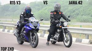 R15 v3 inspirasi decal stiker, bisa dipesan juga kok. Yamaha R15 V3 Vs Jawa Forty Two In A Drag Race Who Wins Video