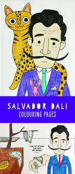 Salvador Dali Coloring Pages For Kids In 2020 Salvador Dali Coloring Pages For Kids Dali