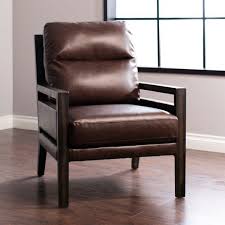 Karl Accent Chair In Dark Brown White Leather Dining Chairs Accent Chairs For Living Room Accent Chairs For Sale