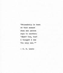 C S Lewis Hand Typed Print Friendship Vintage Typewriter Font Friend Gift Literary Quote Book Gift Writer Inspiration Letterpress Quote Old Quotes Literary Quotes True Friendship Quotes