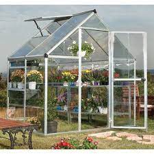 Palram Hybrid 6 Ft W X 4 5 Ft D Polycarbonate Greenhouse Walk In Greenhouse Polycarbonate Greenhouse Hobby Greenhouse