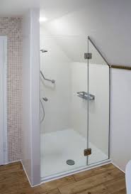 Nischendusche Badezimmer Dachschrage Duschabtrennung Badezimmer Dachgeschoss