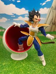 This highly posable giant figure recreates several memorial scenes from the dragon ball animation! Dragon Ball Z S H Figuarts Vegeta And The Ball Chair Dragonballfigure