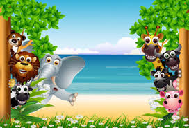.kids child play room purple lavender home interior dollhouse mini backdrop fun free motion graphic zoom background cartoon doodle drawing animated vj loop royalty free video from vecteezy.com with music from the youtube audio library perfect for your youtube channel, website. Animal Beach Background Wallpaper For Kids Room Decor