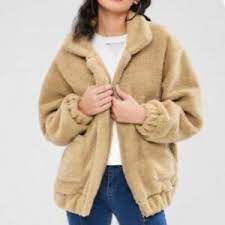 Commuting, weekend brunch, or just running errands. Zaful Fluffy Zip Up Winter Teddy Coat Camel Brown Ebay