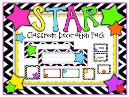 January 8, 2012 by schoolgirlstyle. Chevron Star Theme Classroom Decoration Pack Tpt