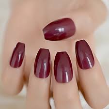 Red has so many alternative nail designs. Dark Red Acrylic Nails Coffin Short Nail And Manicure Trends