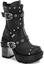 Amazon.Com | Demonia Women'S Neptune-100 Ankle Boot, Pink/Silver, 4 | Boots