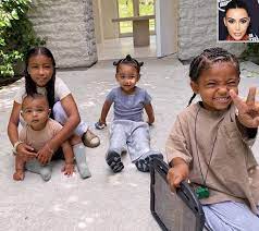Getting their start on reality. Kim Kardashian Shares Sweet Photo Of Her 4 Kids Together People Com
