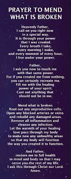 Prayer To Mend What Is Broken Prayers For Healing Prayer Quotes Prayer Verses