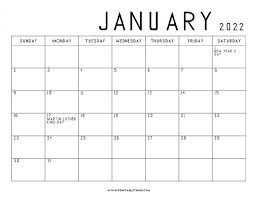 january 2022 calendar printable calendar printables calendar print calendar