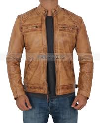 Shop through our range of styles and order online today. Camel Brown Leather Jacket Mens Quilted Brown Distressed Jacket