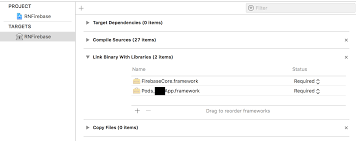 And build this pods.framework separately, and you will find and i think now you have fix your framework not found pods_xxxx.framework problem but. Firebasecore Firebasecore H File Not Found Only On Ios Release Config Issue 1166 Invertase React Native Firebase Github