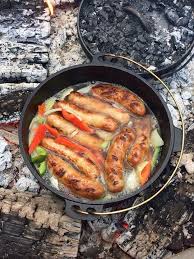 Dutch Oven Beer Brats Dutch Oven Cooking Cooking Cast Iron Cooking