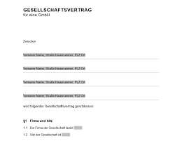 Wenn sie stiller gesellschafter werden, dann müssen sie natürlich auch einen dementsprechenden. Gesellschaftsvertrag Fur Gmbh Und Ug