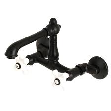 What kind of cold button does kingston brass use? Kingston Brass English Country 6 Inch Adjustable Center Wall Mount Kitchen Faucet Matte Black Kingstonbrass Com