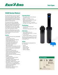 Check spelling or type a new query. 3500 Series Rotors Rain Bird Pdf Catalogs Documentation Brochures