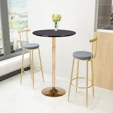 Easter decorating ideas table setting. Contemporary Style Pin Bar Table Marble Effect Top With Gold Metal Leg For Restaurant Pub Or Home Use 110cm High Black White Dining Sets Modern Rectangle Dining Table Bar Table