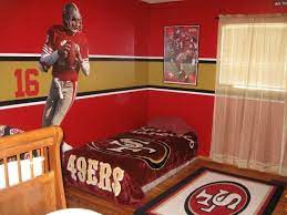 49er Paint Job 49ers Bedroom Ideas 49ers Room Boy Room