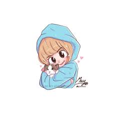 Cartoon Lisa Blackpink Cute Wallpaper