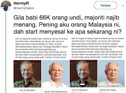 Mahathir wants to take down najib? Kaji Selidik 100 Hari Ph Netizen Terkejut Najib Dahului Tun Mahathir Fokus Cari Infonet
