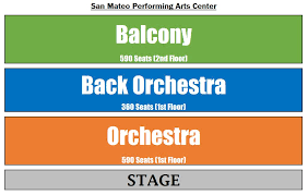 San Mateo Pac Seating Chart Performing Arts Management