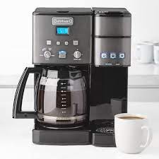 A ceramic grinding mechanism never alters flavor of grinds, resulting in fresh, flavorful, and pure ingredients. Cuisinart Coffee Center Single Serve Brewer With Glass Carafe Stainless Steel Williams Sonoma
