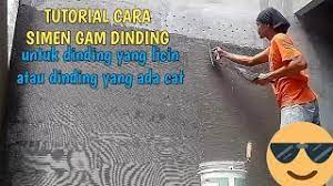 Pecah sedikit simen dinding paku tanpa. Cara Simen Gam Dinding Yang Licin Dinding Yang Ada Cat Untuk Pemasangan Jubin Youtube