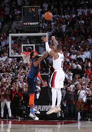 Damian lillard's new adidas dame 7 will be the perfect collector's item for blazers fans. What Pros Wear Damian Lillard Hits 37 Foot Series Clinching Game Winner In The Adidas Dame 5 Shoes What Pros Wear