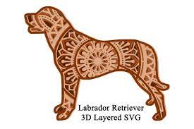 Download Labrador Retriever Dog Layered Mandala Svg 5 Layers 643595 Paper Cutting Design Bundles