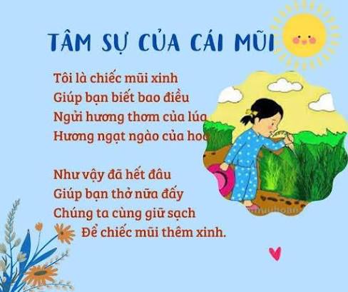 MỘT SỐ BÀI THƠ HAY VỀ CHỦ ĐỀ BẢN THÂN DÀNH CHO TRẺ 4- 5 TUỔI