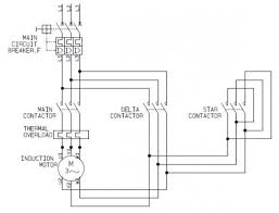 3 Phase Induction Motor With Help Of Industrial Star Delta Starter Electrical Circuit Diagram Delta Motor