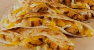 taco bell chicken quesadilla calories fast food calories