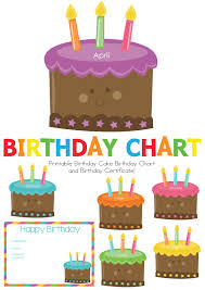 Birthday Cake Birthday Chart Birthday Charts Birthday