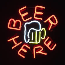 Beer Here Neon Beer Art Custom Sign Brewery Neon Beer Signs Beer Quotes Neon Signs