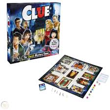 6 colored tokens, each representing one of the suspects: Clue Board Game 2 Sided Gameboard For 3 To 6 Players Updated Rooms Weapons Guest 1912450482