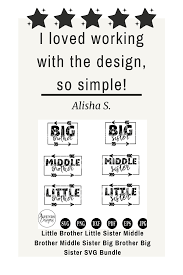 Check spelling or type a new query. Sibling Brother And Sister Cut Friendly Cricut Little Brother Little Sister Middle Brother Middle Sister Big Brother Big Sister Svg Bundle Clip Art Art Collectibles Kromasol Com