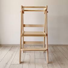 Safe toddler step stool, kitchen helper, learning center. Folding Helper Tower Peak Kitchen Step Stool Toddler Safety Stool Kitchen Helper Tower Adjustable Learning Tower First Birthday Gift Kitchen Step Stool Folding Helper Tower Helper Tower