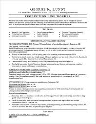 Authorization to work without a work permit. Production Line Resume Sample Monster Com Line Worker Job Resume Samples Job Application Cover Letter