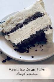 Easy Vanilla Ice Cream Cake Recipe Recipe Ice Cream Cake Diy Ice Cream Cake Ice Cream Cake Recipe