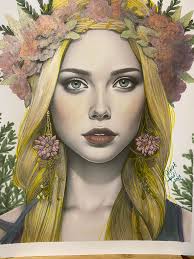 Delicate forest fairies coloring book inspiration needed