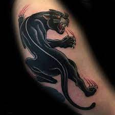 Top 57 Traditional Panther Tattoo Ideas 2021 Inspiration Guide Panther Tattoo Traditional Panther Tattoo Traditional Panther