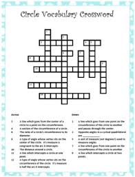 Geometry crossword basic geometric terms solution: Crosswords Online Circle Vocabulary Crossword Puzzle Answers Key