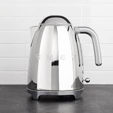 Smeg Silver Retro Electric Kettle Crate And Barrel Electric Kettle Kettle Retro Refrigerator